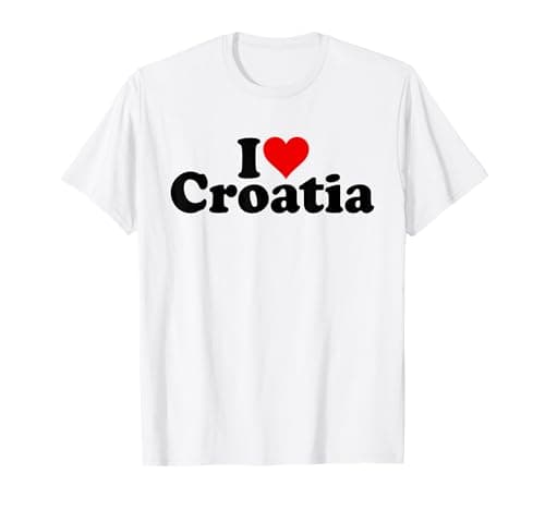 Image of I LOVE HEART CROATIA T-Shirt