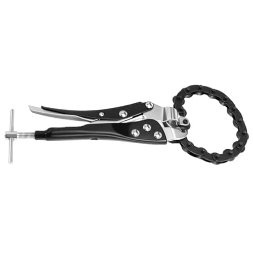 Image of Easy to Use Tailpipe Cutter Pipe Cutting Tool with Adjustable Chain Comfortable Grip for Metal PVC Pipes Smooth Operate Automotive Pipe Cutter