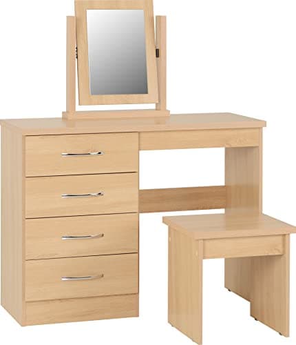 Image of Seconique Nevada Dressing Table Set in Sonoma Oak Effect