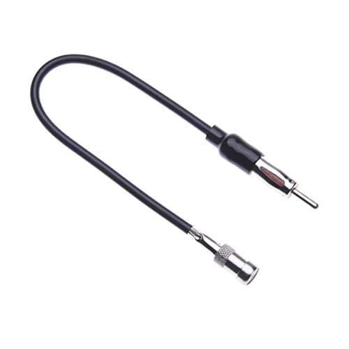 Image of Aftermarket Radio Antenna Adapter by Keple | Vehicle Aerial for select European Radios for VW Cabrio/Corrado/Eurovan/Golf/Jetta/Motorola Type DIN Plug Male to ISO Socket