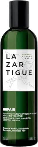 Image of LAZARTIGUE REPAIR - Sulfate-Free Shampoo with Vegetal Keratin – Intensive Damage Repair, Vegan, 91% Natural Ingredients, 250ml