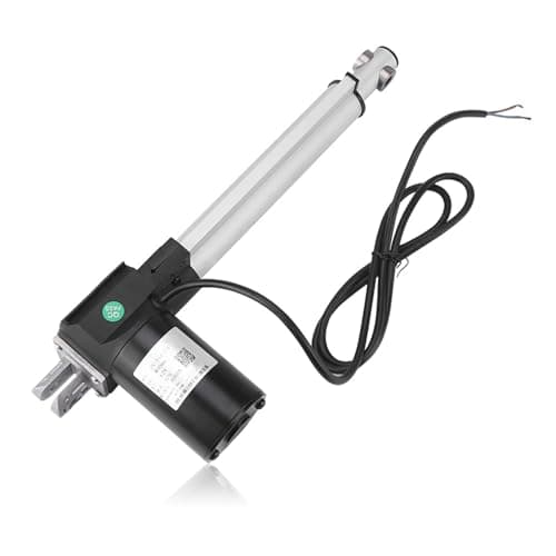 Image of DC 12V Linear Actuator, Stroke Electric Motor Adjustment Drive Gate Opener Stroke Linear Actuator, 6000N 400mm Heavy Duty Linear Actuator for Recliner TV Table Lift Massage Bed Electric Sofa