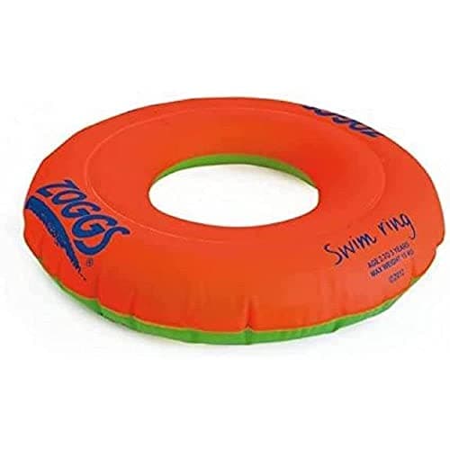 Image of Zoggs Kids Swim Inflatable Floatation Ring, Swim Ring- Orange, 3-6 Years