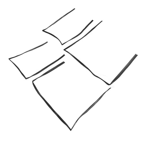 Image of Ausla Window Moulding Weatherstrip Rubber Door Belt Moulding Strips Direct Replacement OE 68141 60010 68151 60010 for Land Cruiser FZJ80 FJ80 LX450