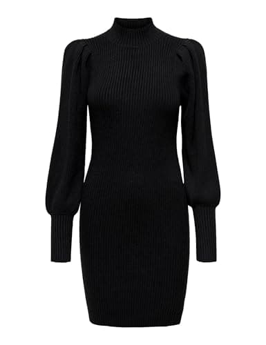 Image of ONLY Womens Onlkatia L/S Dress Cc KNT Dress, Black, L