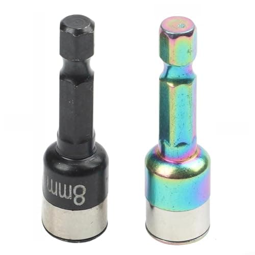 Image of 8mm Hex Socket Nut Driver With Non-Magnetic Steel Ball Sleeve For Socket Adapter Function In Semiconductor Equipment Setup(2pcs)
