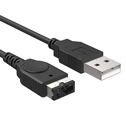 Image of SPEPY Black GBA SP Charger USB Cable for Nintendo DS Original Console(NDS)/ Gameboy Advance SP (GBA SP) USB Power Charger Cable 3.9ft