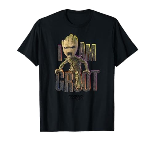 Image of Marvel Guardians Vol.2 I AM GROOT Cute Angry T-Shirt