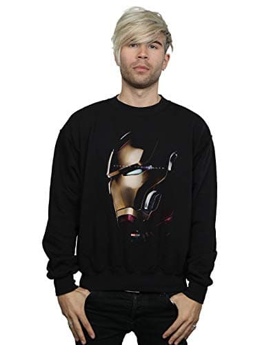 Image of Marvel Men's Avengers Endgame Avenge The Fallen Iron Man Sweatshirt Black Medium