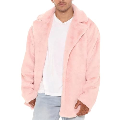 Image of Generisch 2026 Soft Fleece Jacket Full Zip Lightweight Warm Outdoor Leisure Comfortable Lined with Pockets Windproof, pink, 3XL