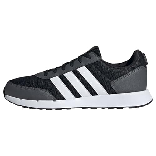 Image of adidas Unisex Run 50s Shoes, Core Black/Cloud White/Grey Six, 8 UK