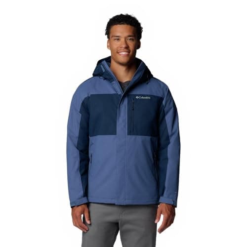 Image of Columbia Men's Tipton Peak 3 Insulated Jacket, Dark Mountain/Collegiate Navy, S