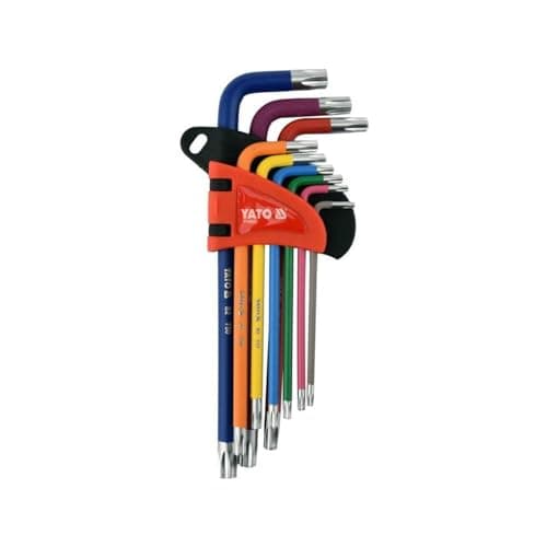Image of Yato Professional Torx Tamper Proof Security Bits T10-T50 Allen Key Set (YT-05633)