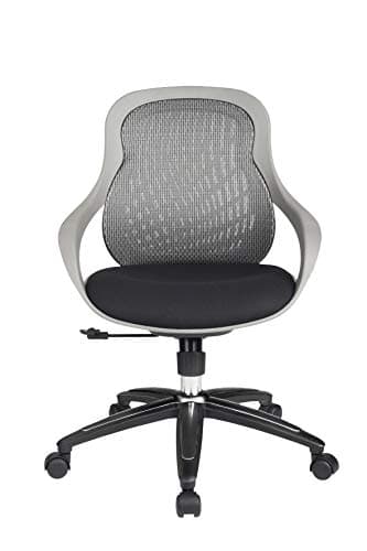 Image of Alphason,AOC1010-M-GRY,Croft Grey back designer mesh chair - grey frame,grey frame