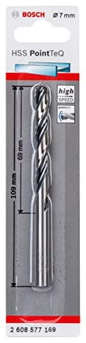 Image of Bosch Professional PointTeQ HSS Twist Drill Bit (for Metal, 7 x 69 x 109 mm, Accessories for Drill Driver)