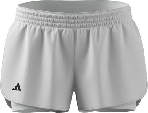 Image of adidas Women's Tennis Climacool 2IN1 Match Shorts, White, M