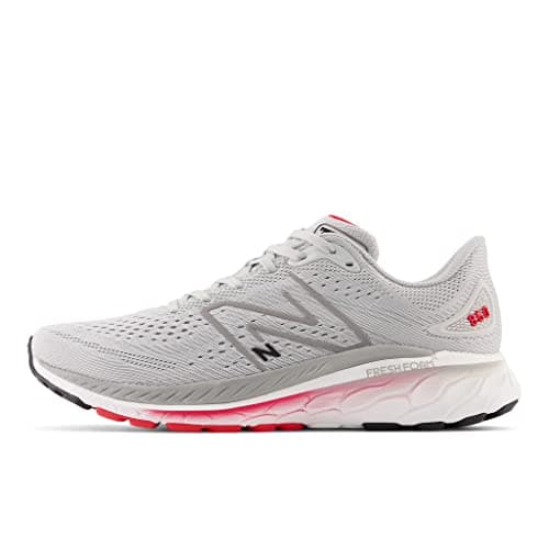 Image of New Balance Men's Fresh Foam X 860 V13 Sneaker, Light Aluminum/True Red/Black, 10 UK