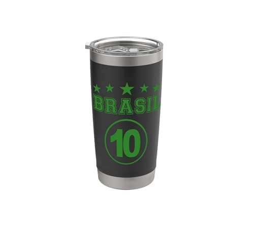 Image of Brasil - Brazil Classic Patriotic Style for Men and Women Stainless Steel Insulated Tumbler