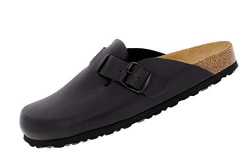 Image of Lico Men's Bioline Clog Mules, Black, 7.5 UK