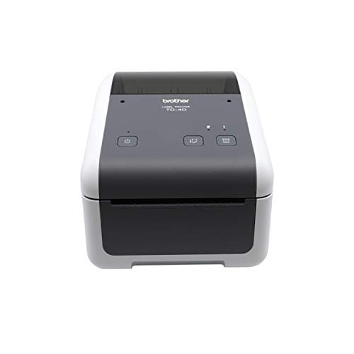 Image of Brother TD4420DN 4-inch Thermal Desktop Barcode and Label Printer, for Labels, Barcodes, Receipts and Tags, 203 dpi, 8 IPS, Standard USB and Serial, Ethernet LAN