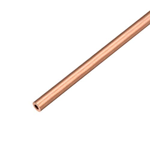 Image of sourcing map Copper Round Tube Pipe 10mm Outside Diameter X 8mm Inside Diameter 500mm Long