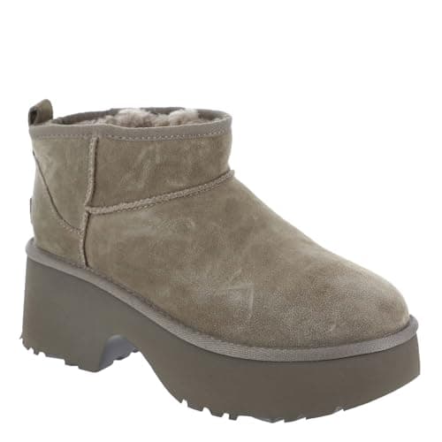 Image of UGG Women's Classic Ultra Mini New Heights Fashion Boot, Hickory, 9 UK