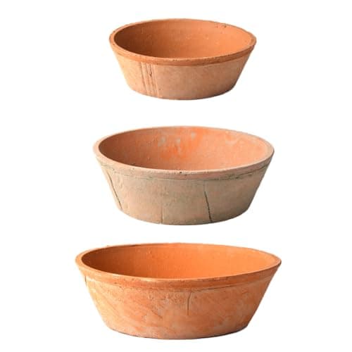 Image of Aged Terracotta Bowl, Set of 3