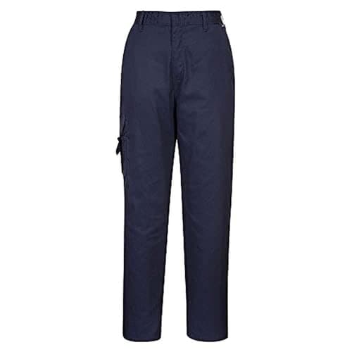 Image of Portwest C099 Women's Combat Trousers Durable Lightweight Work Pants with Pockets Elastic Waist 40+ UPF Protection for Comfort and Practicality, Navy, XXL