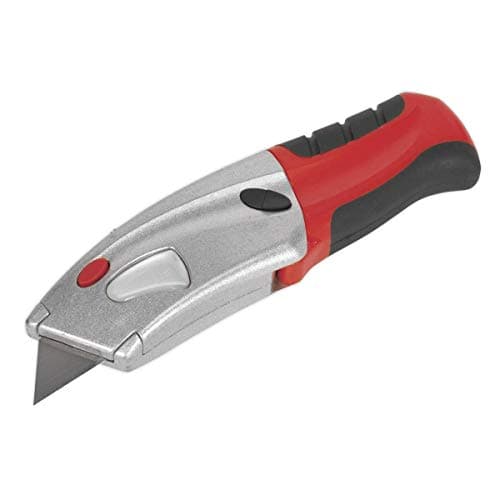 Image of Sealey AK8603 Quick Change Retractable Blade Utility Knife, Multicolor