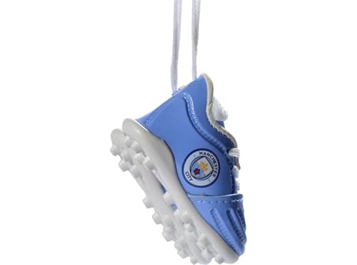 Image of Manchester City FC Mini Football Boot Car Hanger, Sky Blue and White