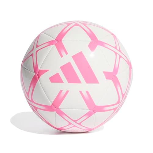 Image of adidas Unisex Starlancer Club Ball, white/solar pink, 5