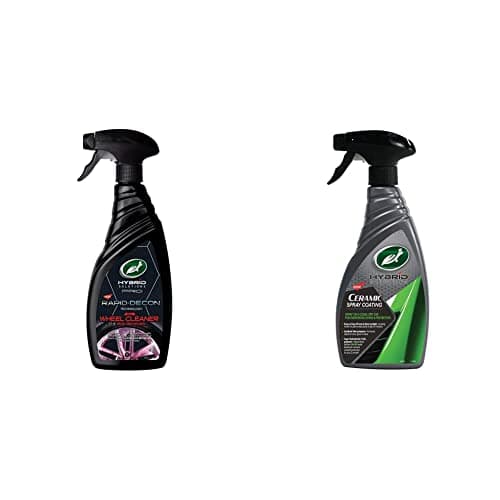 Image of Turtle Wax 54013 Hybrid Solutions All Wheel Cleaner & Iron Fallout Remover & Hybrid Solutions Ceramic Spray Coating 500ml - Incredible Shine & Protection