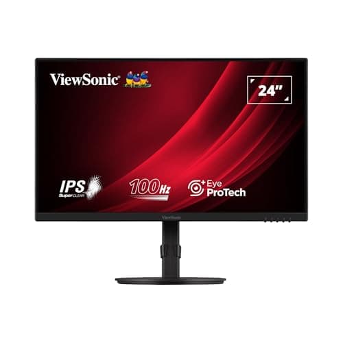 Image of ViewSonic VG2408A-MHD 24" FHD SuperClear IPS LED Monitor with VGA, HDMI, DipsplayPort, Speakers and Full Ergonomic Stand