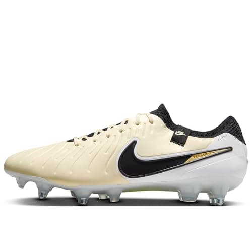Image of Nike Tiempo Legend 10 Elite Regular Grass Football Boot DV4328, Lemonade Black MTLC Gold Coin, 40 EU