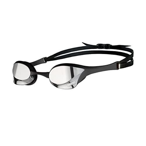 Image of ARENA Cobra Ultra Swipe Mirror Unisex Adult Racing Swimming Goggles, Swimming Pool Goggles with Curved Mirror Lenses, Anti-Fog, UV Protection, 5 Interchangeable Nose Bridges
