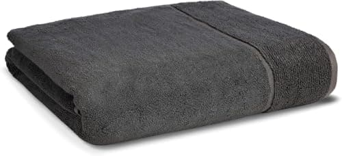 Image of Panda® London Bamboo Bath Sheet - 100 x 150 cm, Grey | Soft & Fluffy Organic Bamboo & Cotton | Super Absorbent & Quick Drying | Perfect for Sensitive Skin | Hypoallergenic, Antibacterial & Odour Free