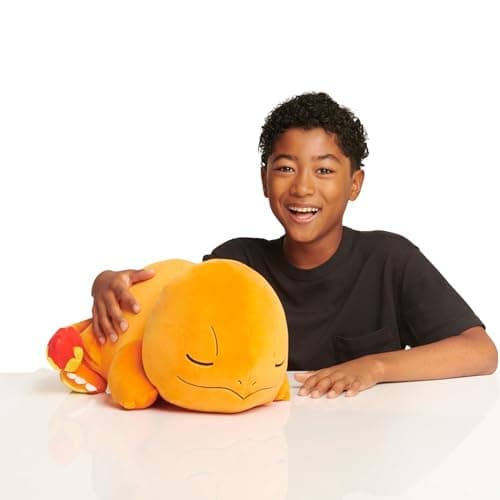 Image of Pokémon Charmander Sleeping Plush - 18-Inch Premium Plush in Sleeping Pose