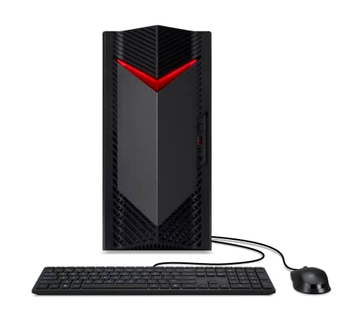 Image of Acer Nitro 50 N50-656-UR16 Gaming Desktop | Intel Core i7-14700F 20-Core Processor | NVIDIA GeForce RTX 4060 | 16GB DDR5 5600MHz | 1TB PCIe Gen 4 SSD | Intel Wi-Fi 6E AX211 | Windows 11 Home