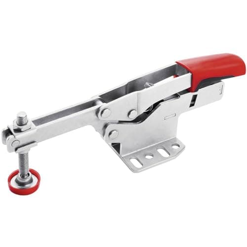 Image of Bessey STC-HH70 horizontal toggle clamp, Clamping range:65 mm, Grey/Red