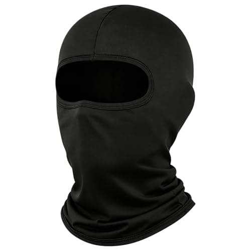 Image of LONGKING Balaclava Ski Face Mask for Men– Skiing, Snowboarding, Motorcycle, UV Protection & Wind Protection Black