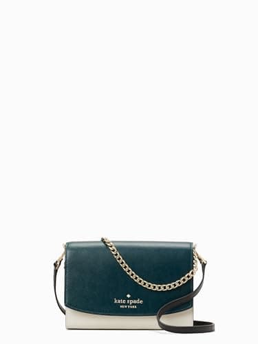 Image of kate spade new york Carson Saffiano Leather Convertible Crossbody, Peacock Sapphire Multi, One Size