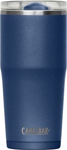 Image of Camelbak THRIVE TUMBLER, VSS 20 OZ – sports bottle – vacuum insulated – leak-proof lid – non-slip base – keeps drinks cold – Navy, size: OS