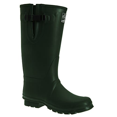 Image of Insulated Wellington Boots - W258E - Size: 9 - Color: dark olive