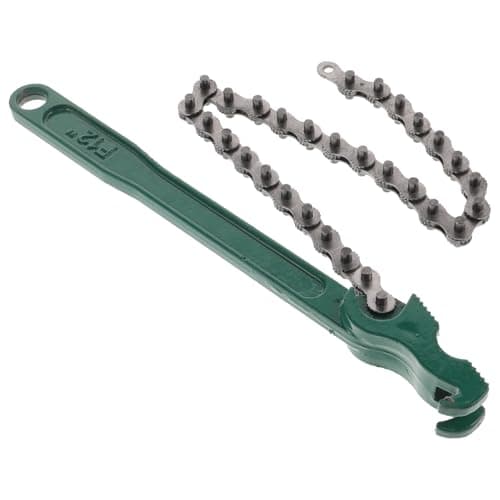 Image of FESTFENDS 16 Inch Chain Wrench Oil Filter Wrench High Steel Adjustable Spanner with Secure Grip and Maximum Locking Force for Auto Repair and Plumbing Installation