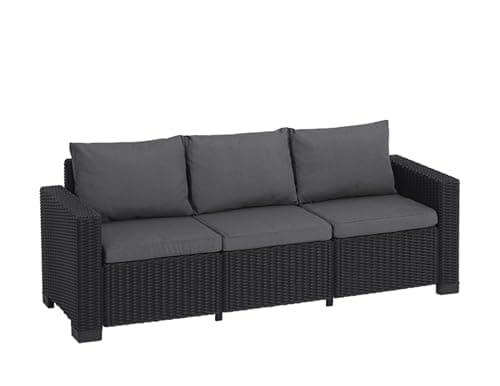 Image of Keter California 3 Seater Sofa - Grey