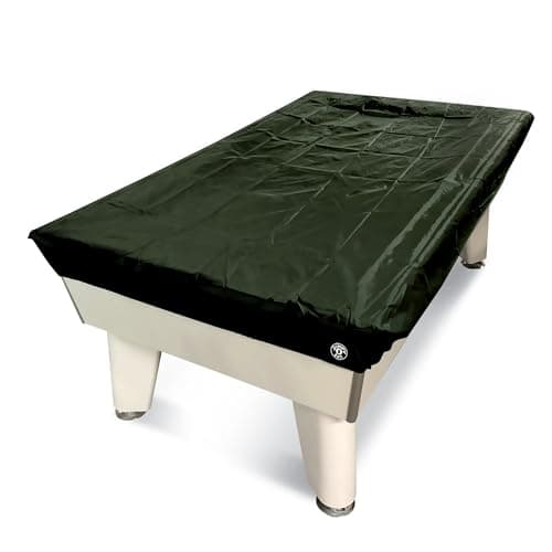 Image of Jonny 8 Ball 7ft Fitted Nylon Snooker Pool Table Cover - For 7 Foot Tables (Dark Green)
