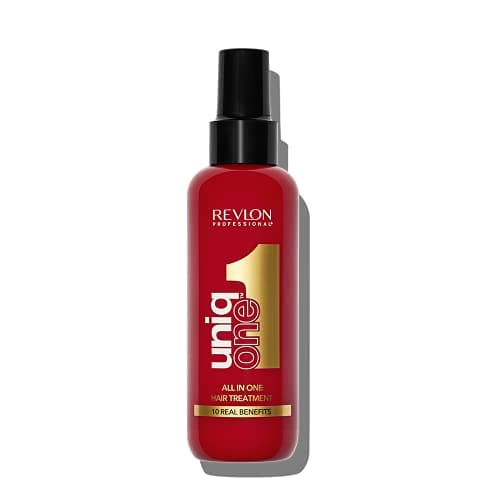 Image of REVLON PROFESSIONAL Uniqone Hair Treatment, Moisturizing Leave-in Hair Treatment, Repair for Damaged Hair, Hair Treatment, Classic Fragrance – 150 ml
