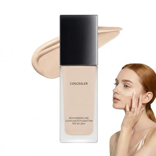 Image of Full Coverage Light Beige Liquid Foundation - Waterproof Matte Formula With Oil Control For Mature Skin, Natural Finish & Long-Lasting Wear In 30ml, Hydrating Full Coverage Makeup Medium Buildable