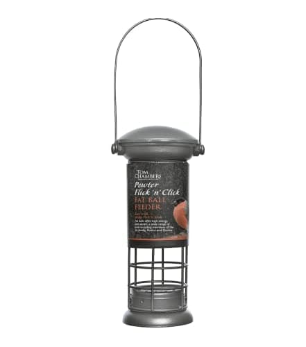 Image of Tom Chambers Pewter Flick 'n' Click Fat Ball Feeder