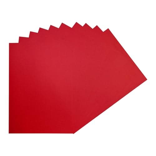 Image of Pack of 50 A4 Red Coloured Card 160gsm Sheets